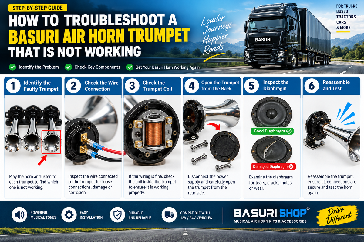 How to Troubleshoot a Basuri Air Horn Trumpet That Is Not Working