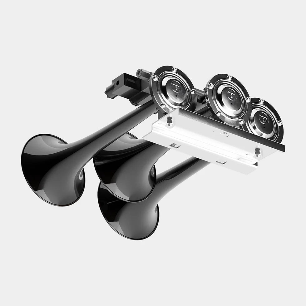 BASURI® Air Horn 16 Sounds (Tri Jumbo) | 12-24 Volt
