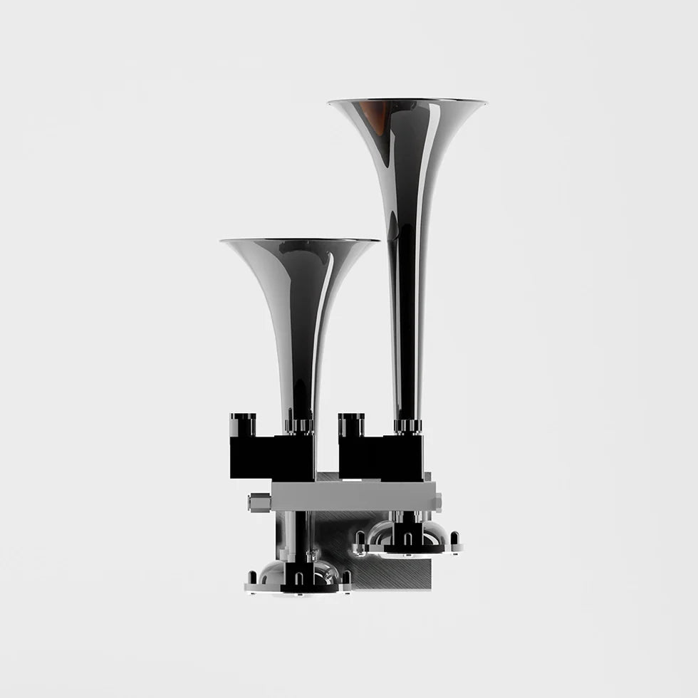 BASURI® Air Horn 12 Sounds (Dual Jumbo) | 12-24 Volt