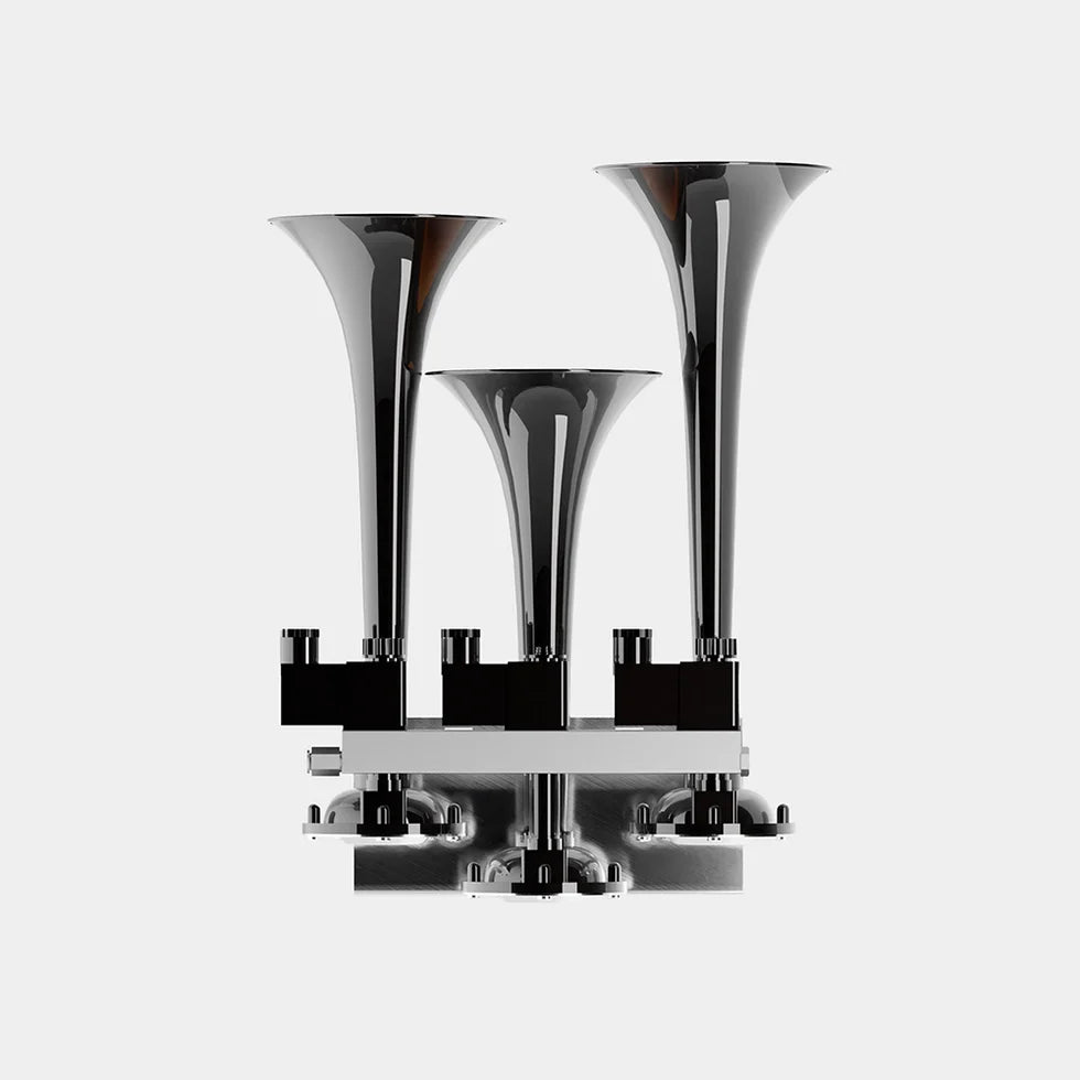BASURI® Air Horn 16 Sounds (Tri Jumbo) | 12-24 Volt