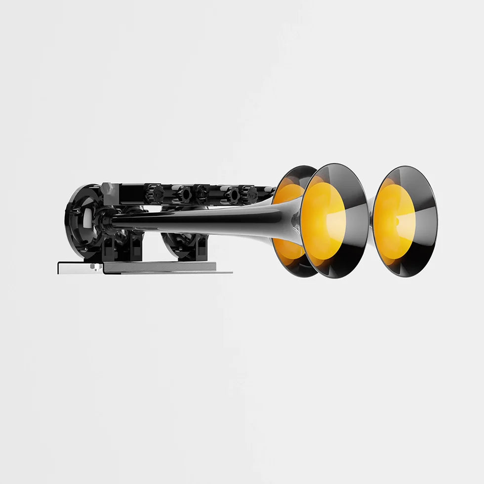 BASURI® Air Horn 16 Sounds (Tri Jumbo) | 12-24 Volt
