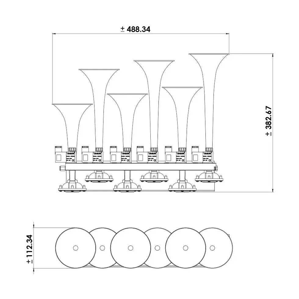 Basuri Air Horn Trumpet Replacement | Loud & Clear Horn Upgrade SUV4x4 CUSTOM