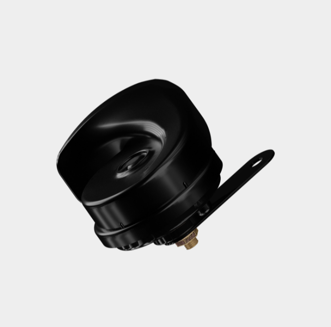 Basuri 12V Black Trumpet Horn (410/510 Hz, 105-118 dB)