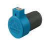 Commutateur électrique MARCO bleu et noir pour système d'air horn 12V/24V, compatible compresseur et klaxon pneumatique.