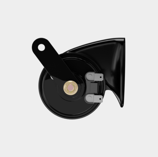 Basuri 12V Black Trumpet Horn (410/510 Hz, 105-118 dB)