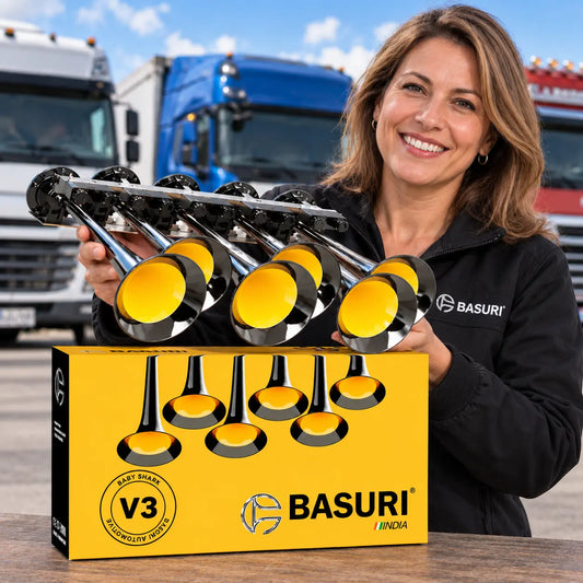 Clacson ad Aria BASURI® 20 Suoni (Baby Shark 3.0) | 12-24 Volt
