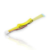 Câble de connexion jaune pour klaxon musical Basuri, compatible 12V/24V, avec connecteurs multiples et fil rouge noir