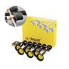 Basuri klaxon musical avec trompettes jaunes et noires, compresseur 12V/24V, boîte jaune, pour camion ou poids lourd